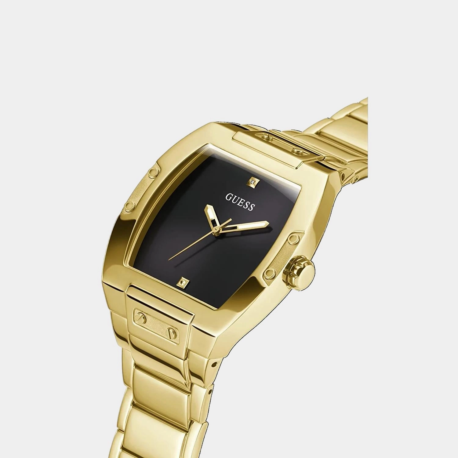 Men Black Analog Stainless Steel Watch GW0387G2