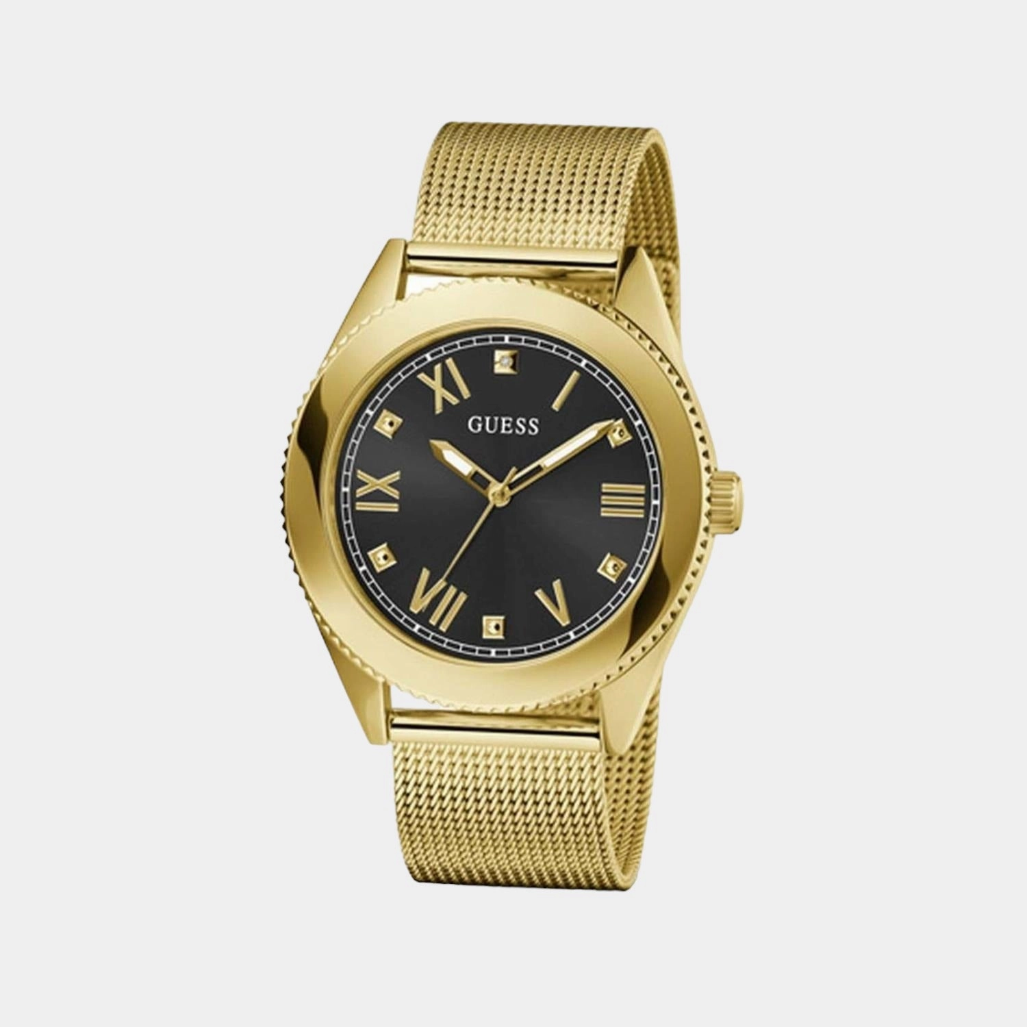 Men Black Analog Stainless Steel Watch GW0495G2
