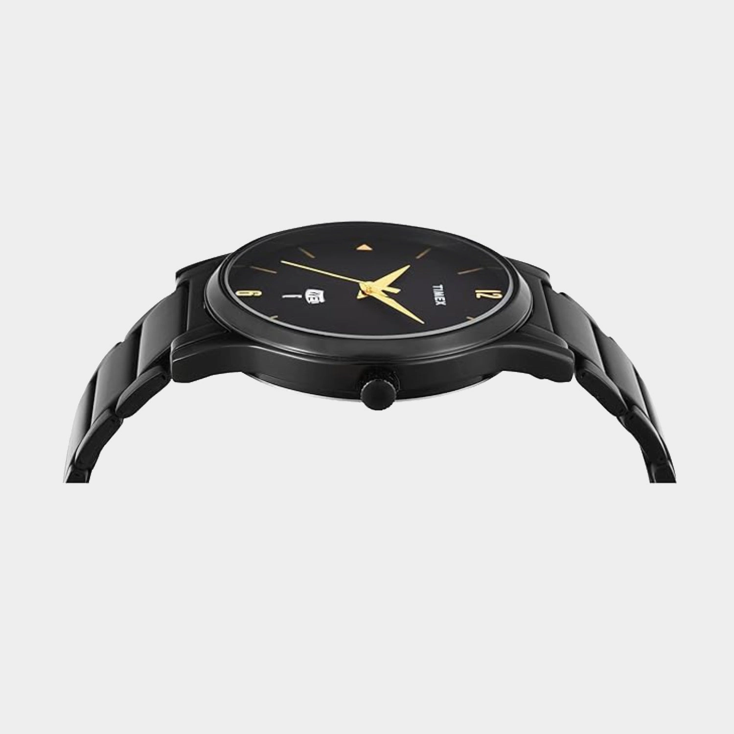 Men Quartz Black Dial Analog Stainless Steel Watch TW000R459