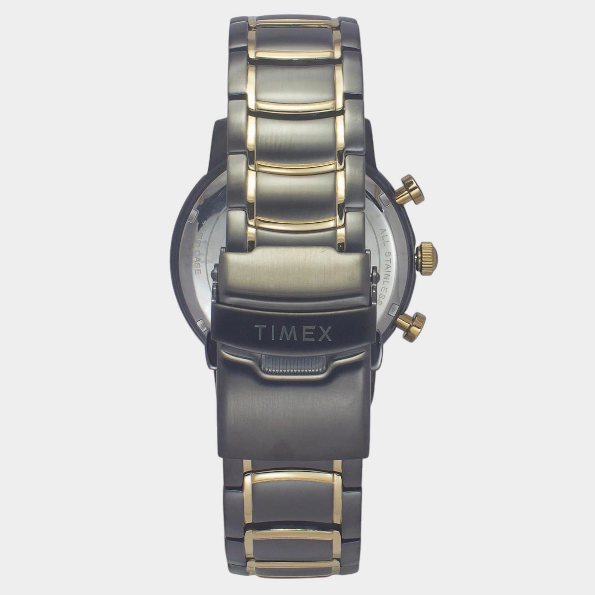 Men Quartz Black Dial Multi-Function Stainless Steel Watch TWEG20208