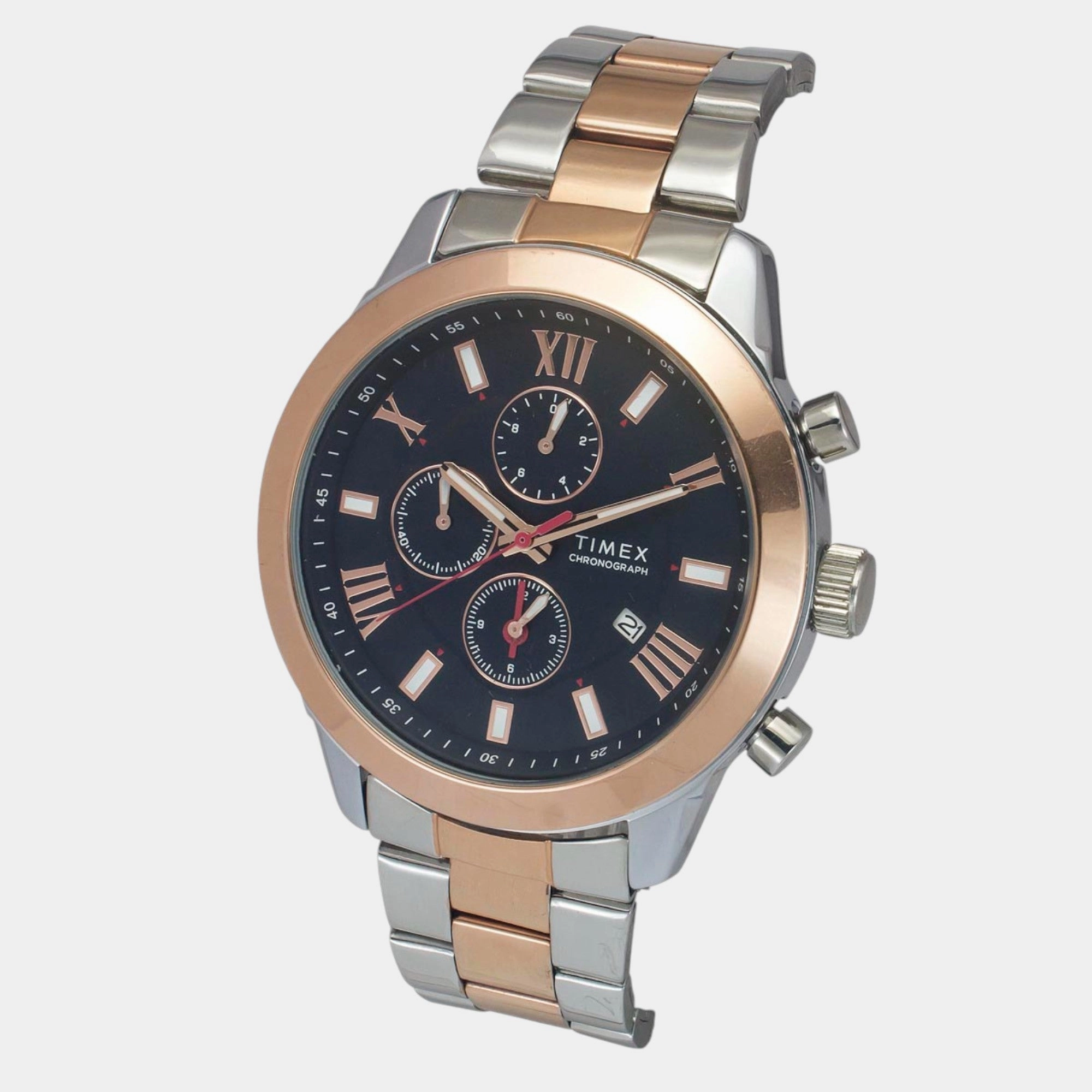 Men Quartz Blue Dial Chronograph Stainless Steel Watch TWEG18516