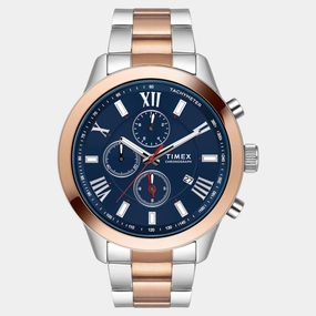 Men Quartz Blue Dial Chronograph Stainless Steel Watch TWEG18516