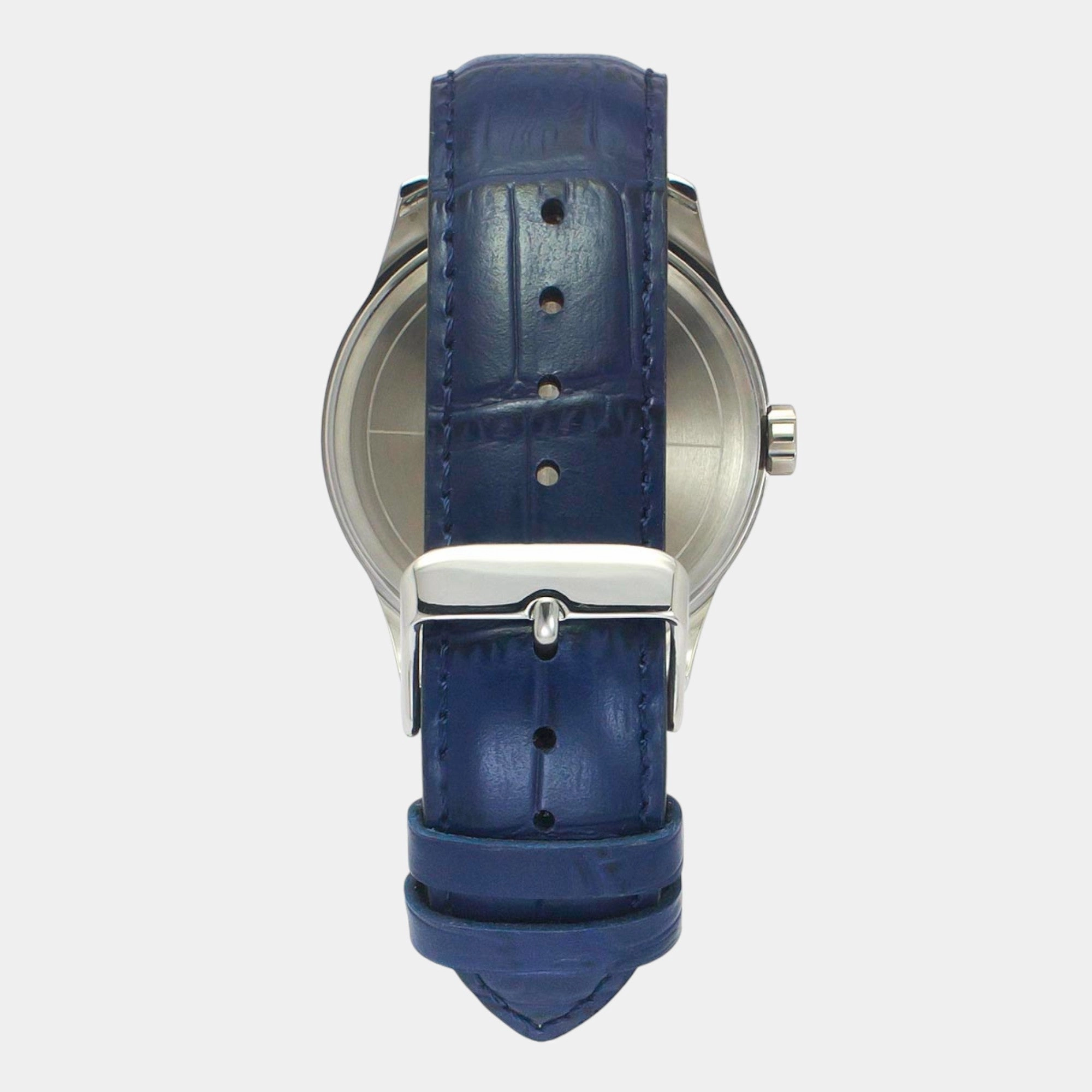 Men Quartz Blue Dial Multi-Function Leather Watch TW0TG7632