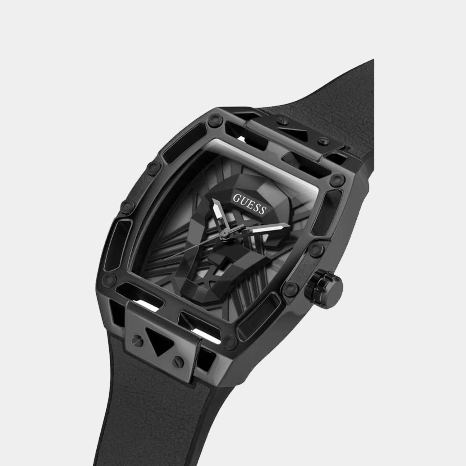 Men's Black Analog Silicon Watch GW0500G2