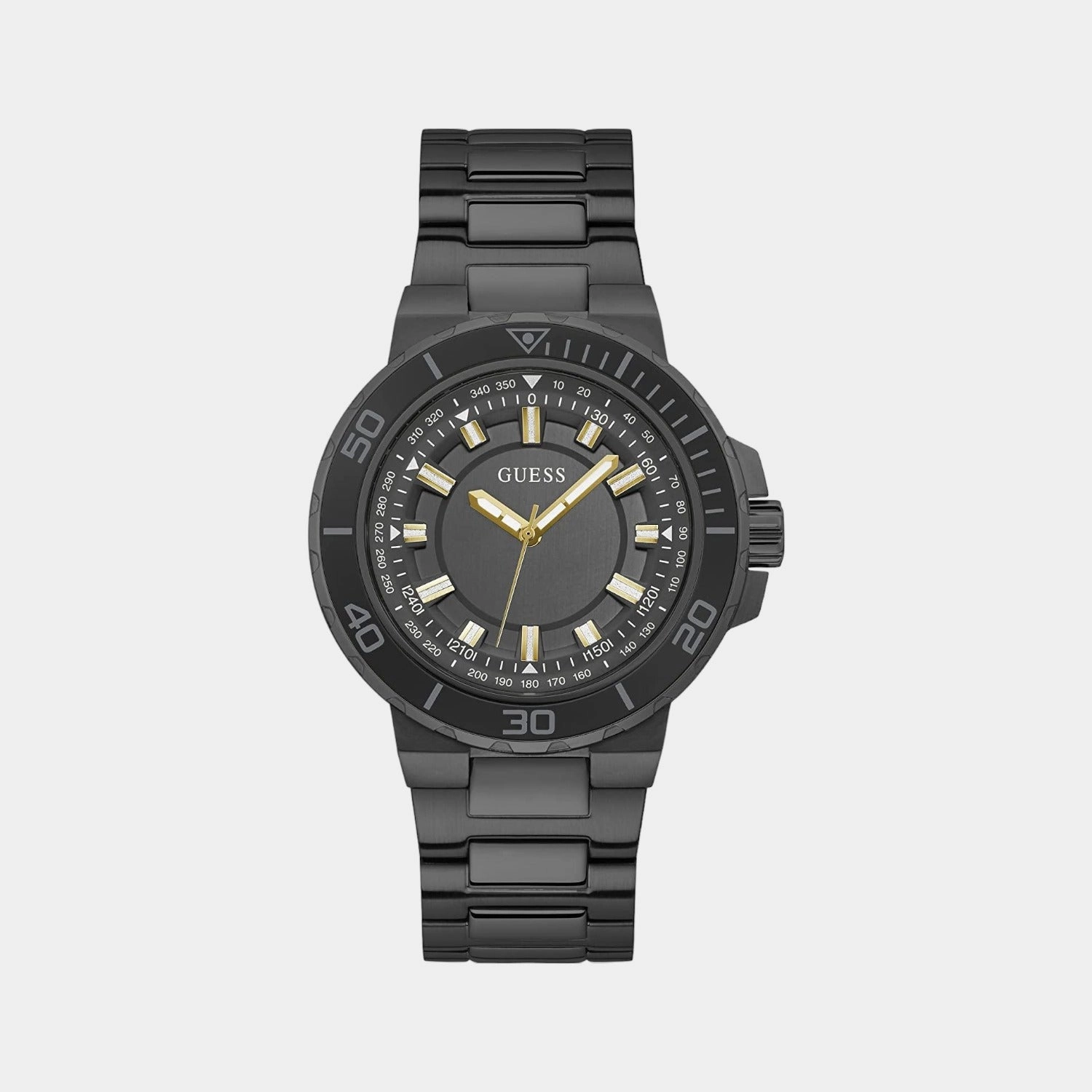 Men's Black Analog Stainless Steel Watch GW0426G3