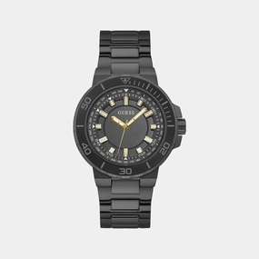 Men's Black Analog Stainless Steel Watch GW0426G3