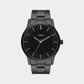 Men's Black Analog Stainless Steel Watch TW0TG8304