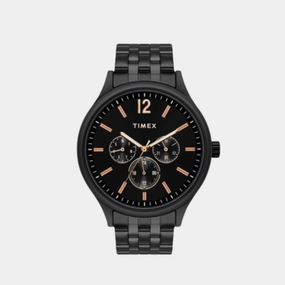 Men's Black Analog Stainless Steel Watch TWEG18405
