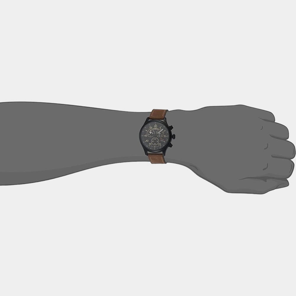 Men's Black Analog Stainless Steel Watch TWEG18408