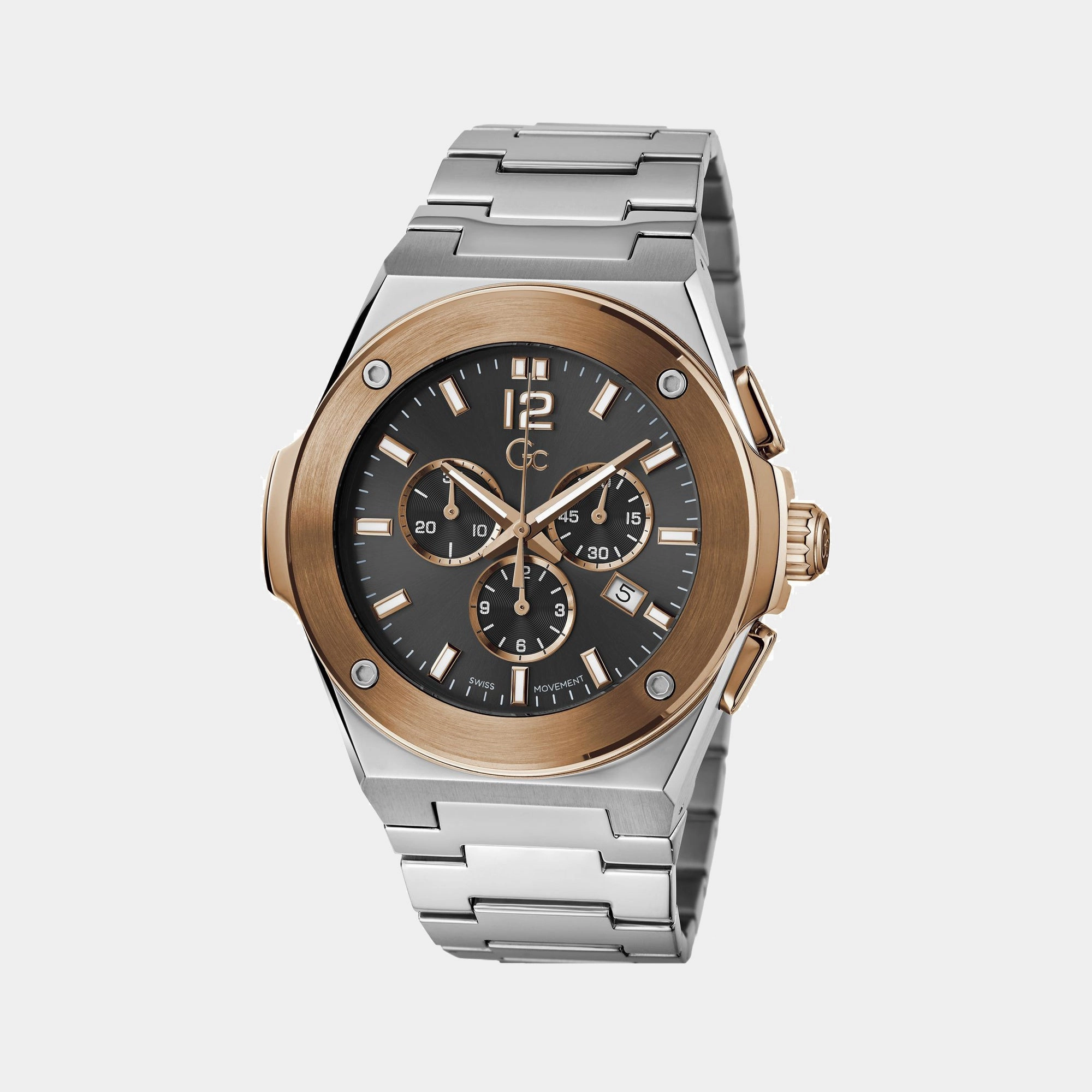 Men's Black Chronograph Stainless Steel Watch Z33002G2MF