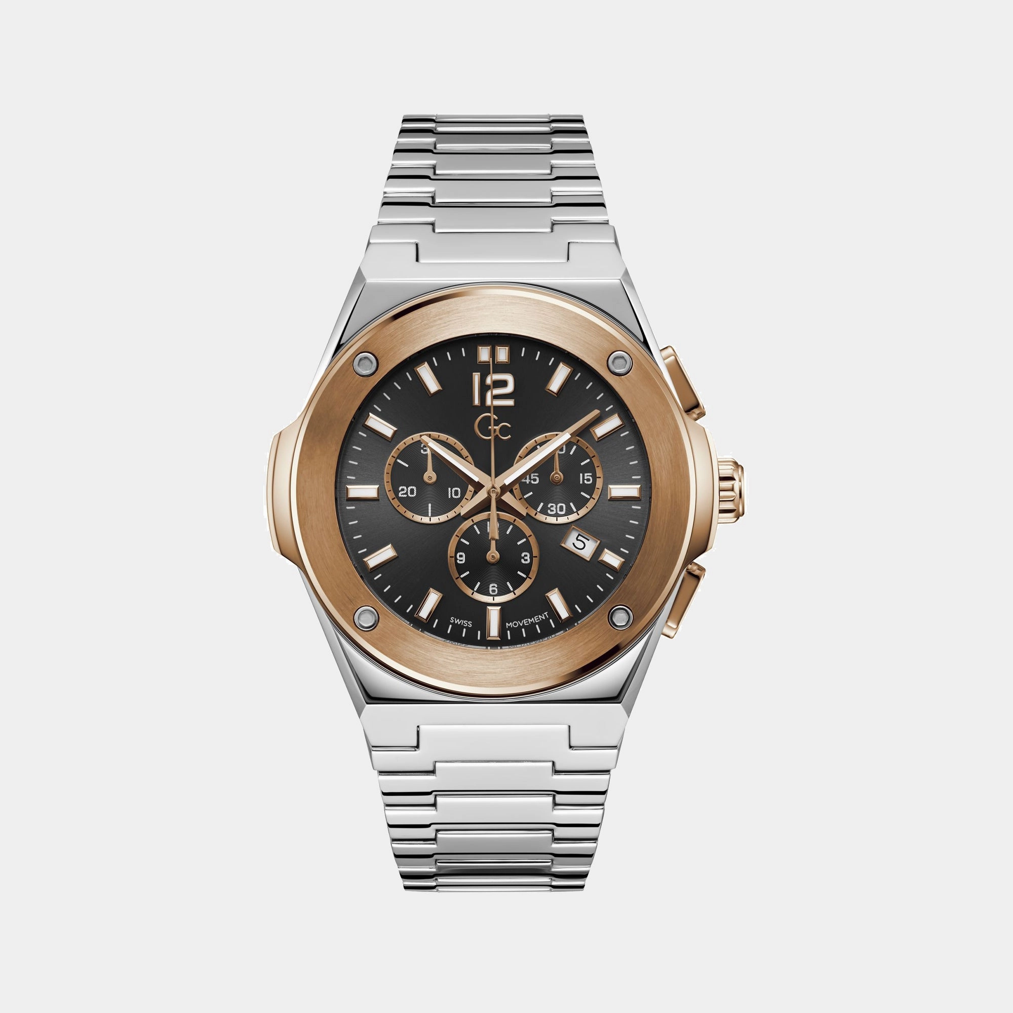 Men's Black Chronograph Stainless Steel Watch Z33002G2MF