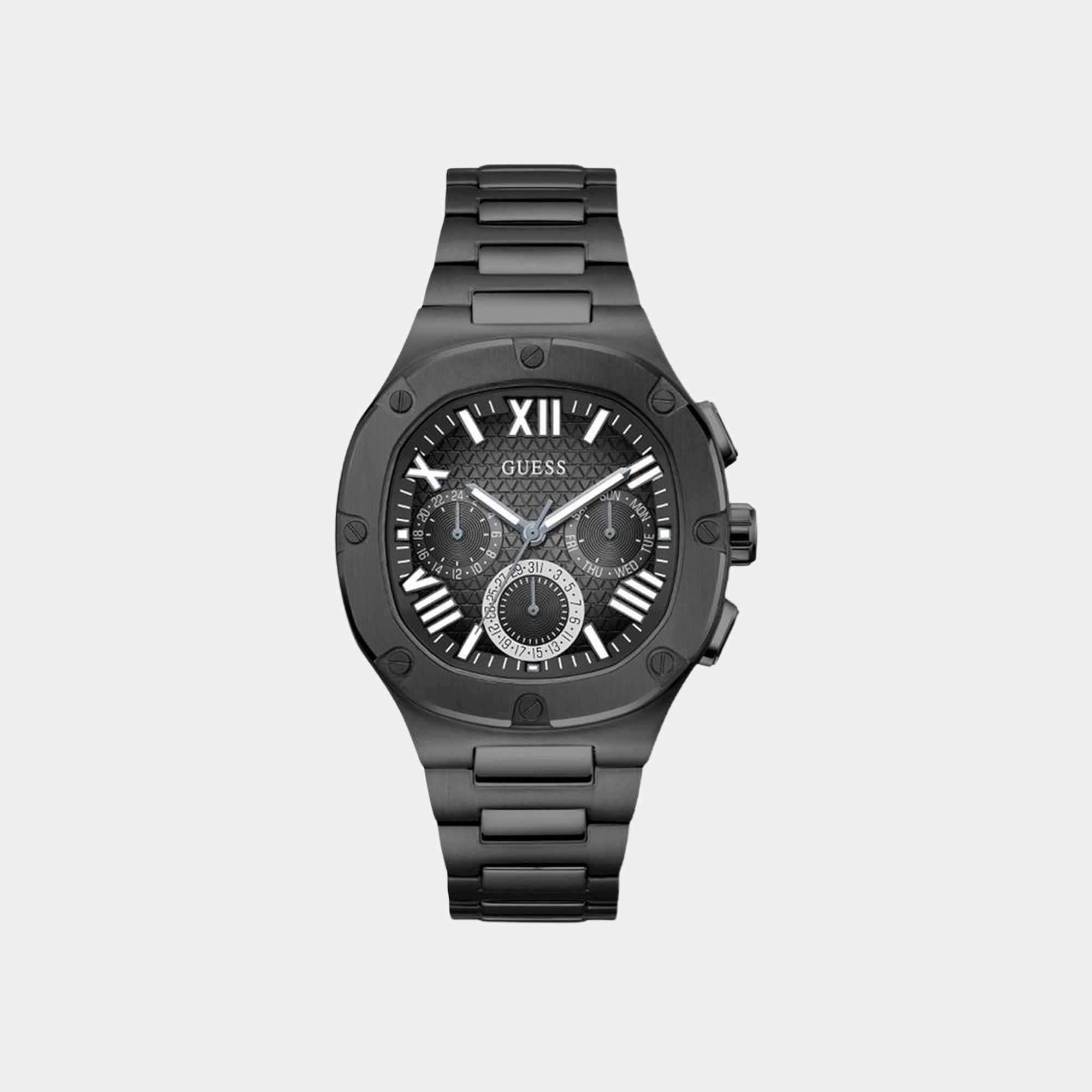 Men's Black Multi-Function Stainless Steel Watch GW0572G3