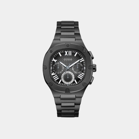 Men's Black Multi-Function Stainless Steel Watch GW0572G3