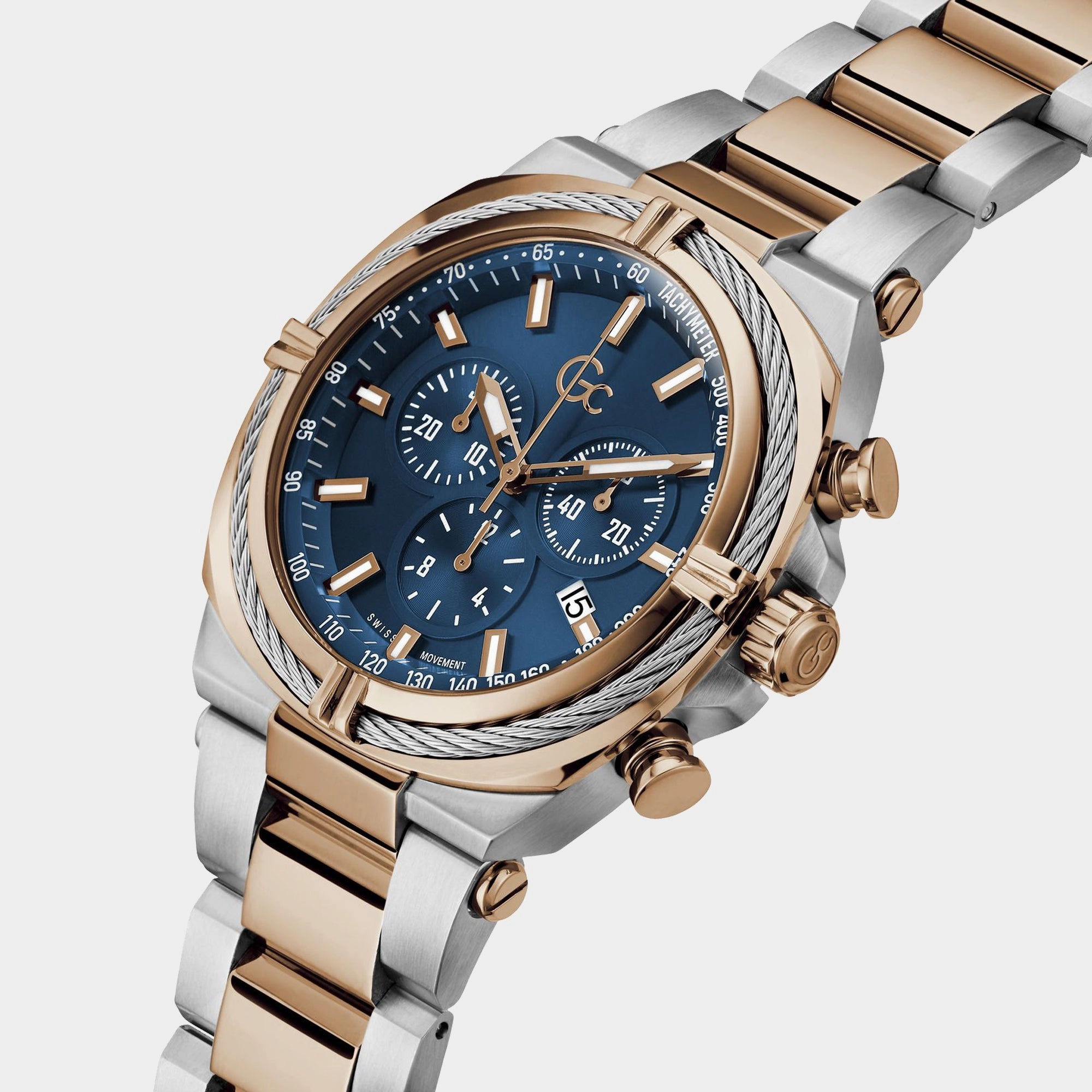 Men's Blue Chronograph Stainless Steel Watch Z32001G2MF