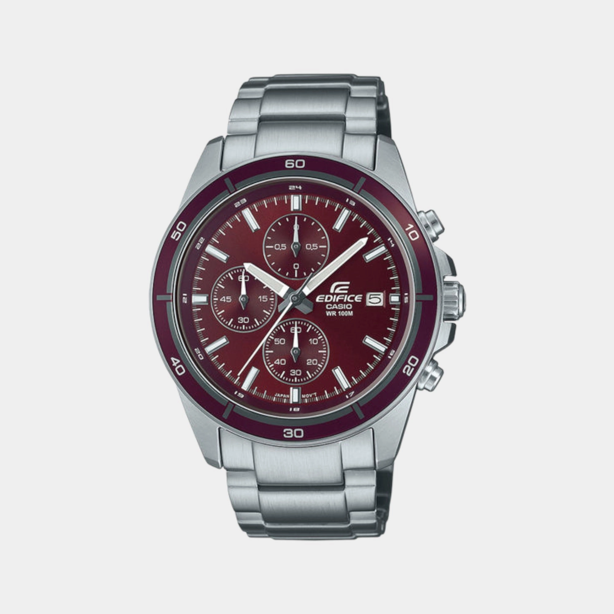 Men's Chronograph Stainless Steel Watch ED569 - EFR-526D-5CVUDF