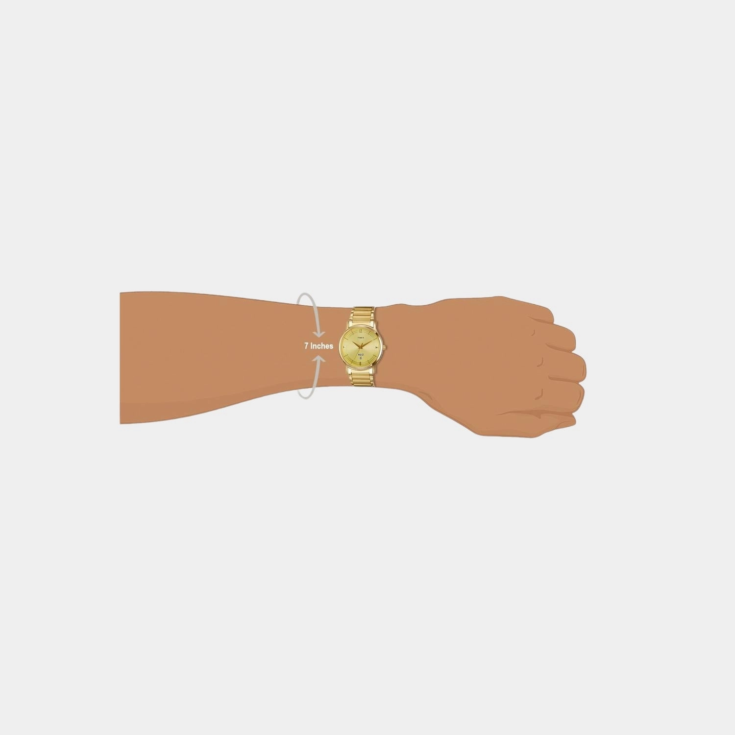Men's Gold Analog Stainless Steel Watch TI000R421