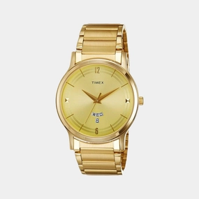 Men's Gold Analog Stainless Steel Watch TI000R421