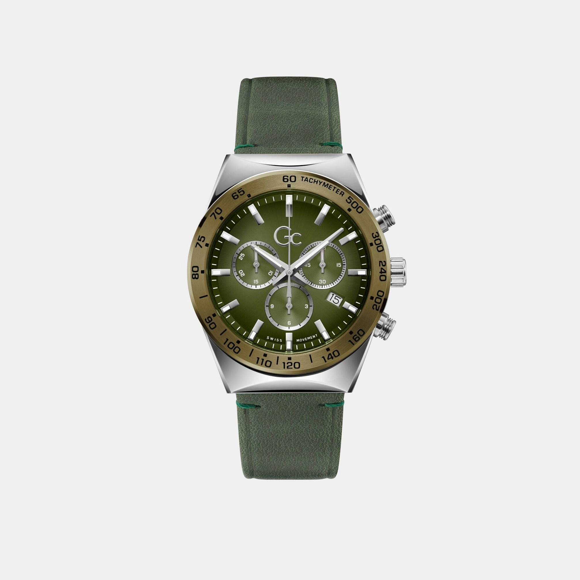 Men's Green Chronograph Stainless Steel Watch Z17004G9MF