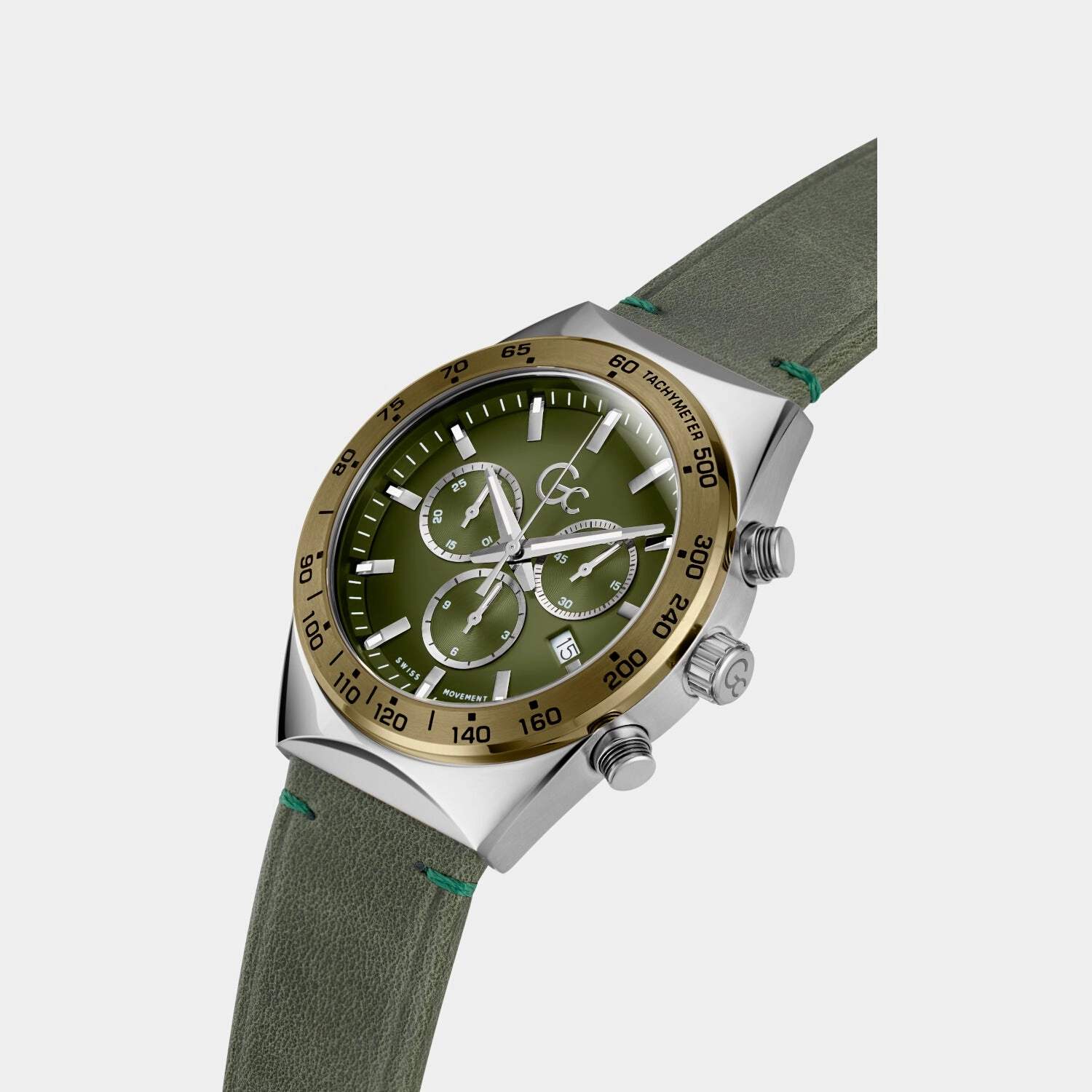 Men's Green Chronograph Stainless Steel Watch Z17004G9MF