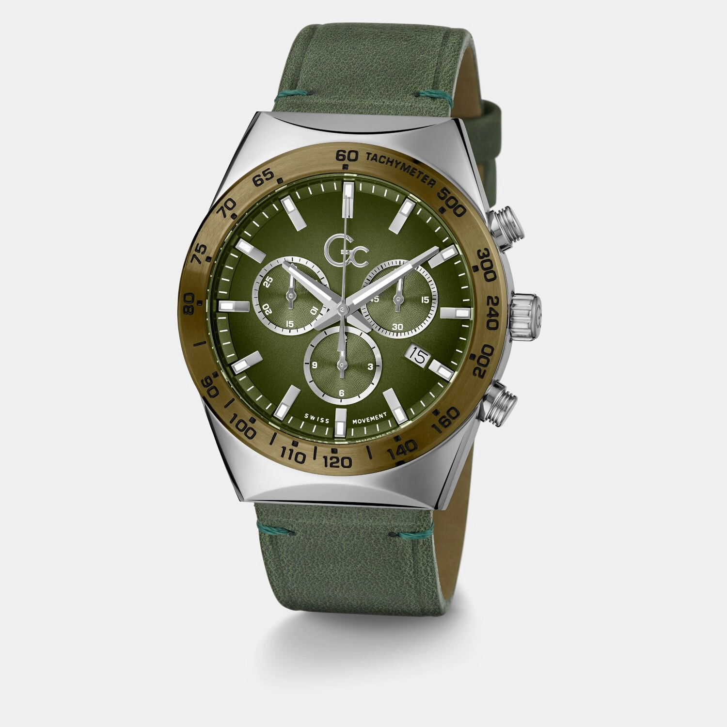 Men's Green Chronograph Stainless Steel Watch Z17004G9MF