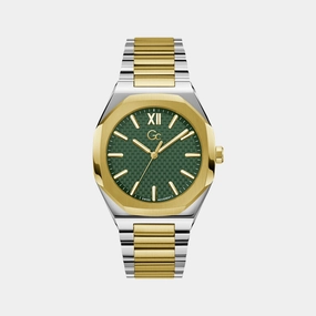 Men's Green Dial Analog Stainless Steel Watch Z26002G9MF