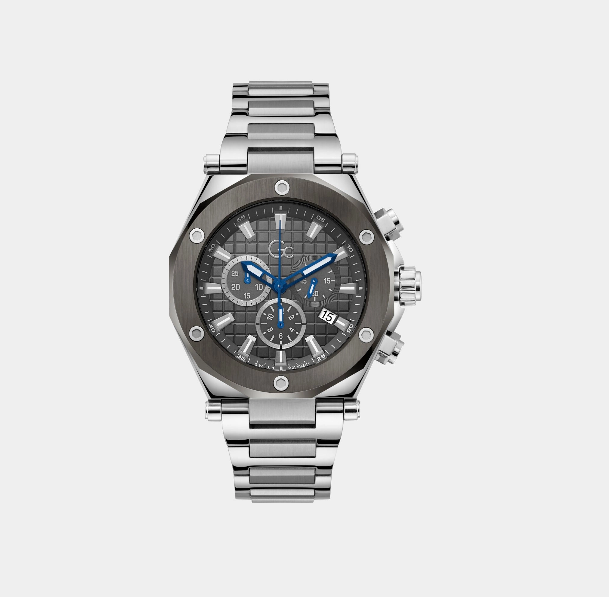 Men's Grey Chronograph Stainless Steel Watch Z18002G5MF