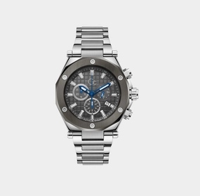 Men's Grey Chronograph Stainless Steel Watch Z18002G5MF