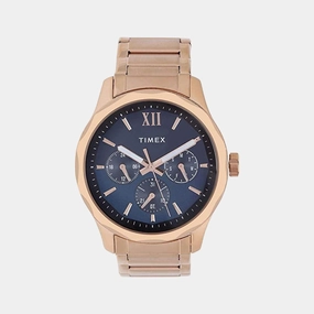 Men's Quartz Blue Dial Multi-Function Stainless Steel Watch TW0TG7606