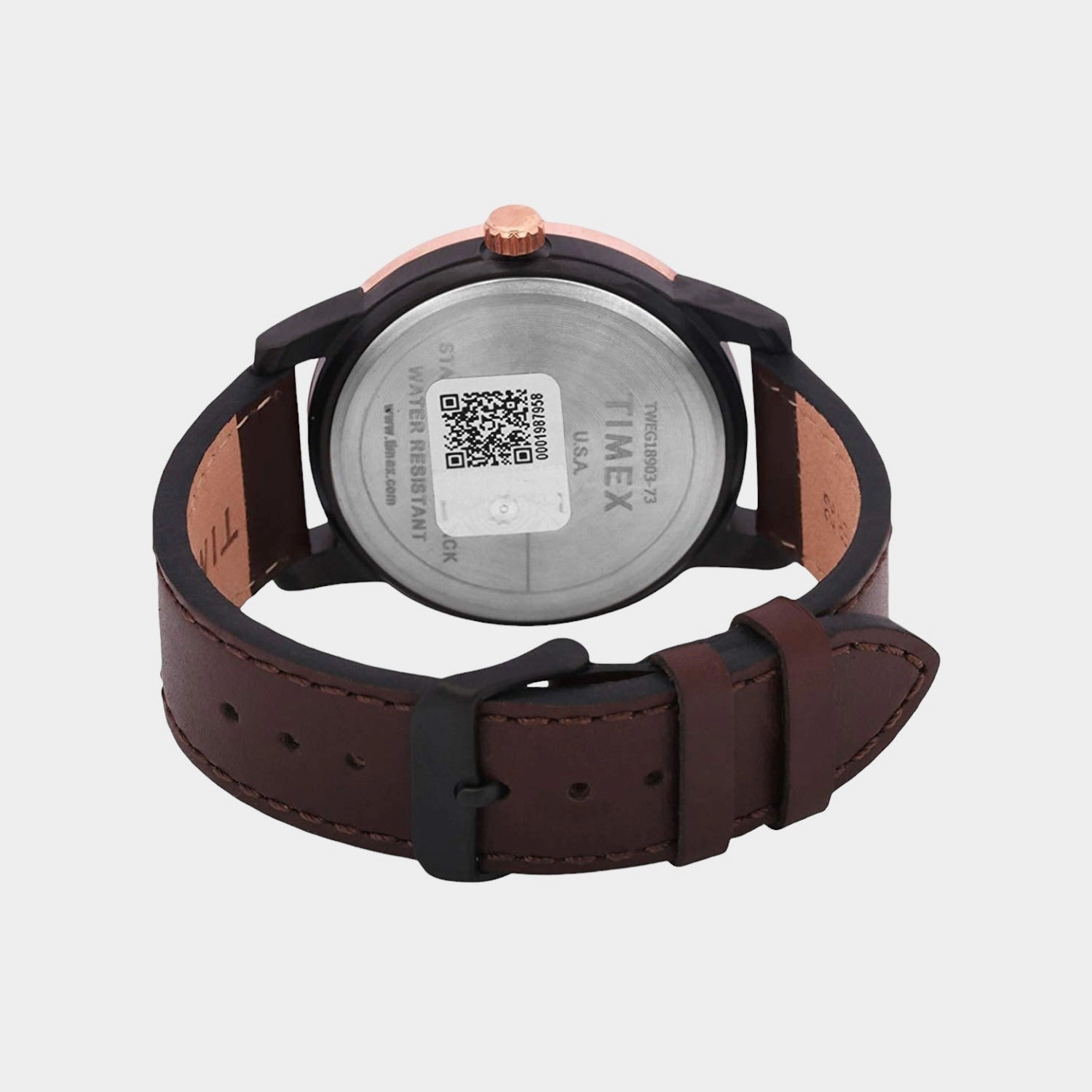 Men's Quartz Brown Dial Multi-Function Leather Watch TWEG18903