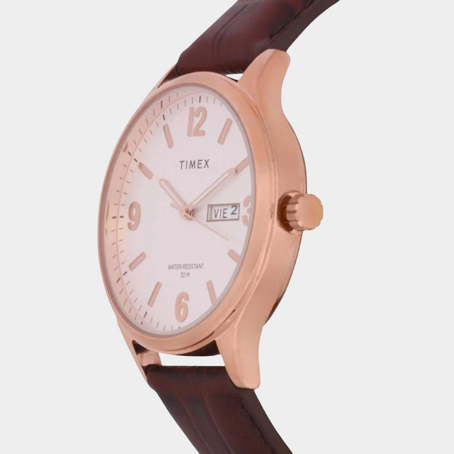 Men's Silver Analog Leather Watch TWEG18402