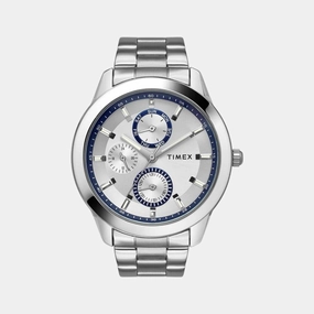Men's Silver Analog Stainless Steel Watch TWEG18506