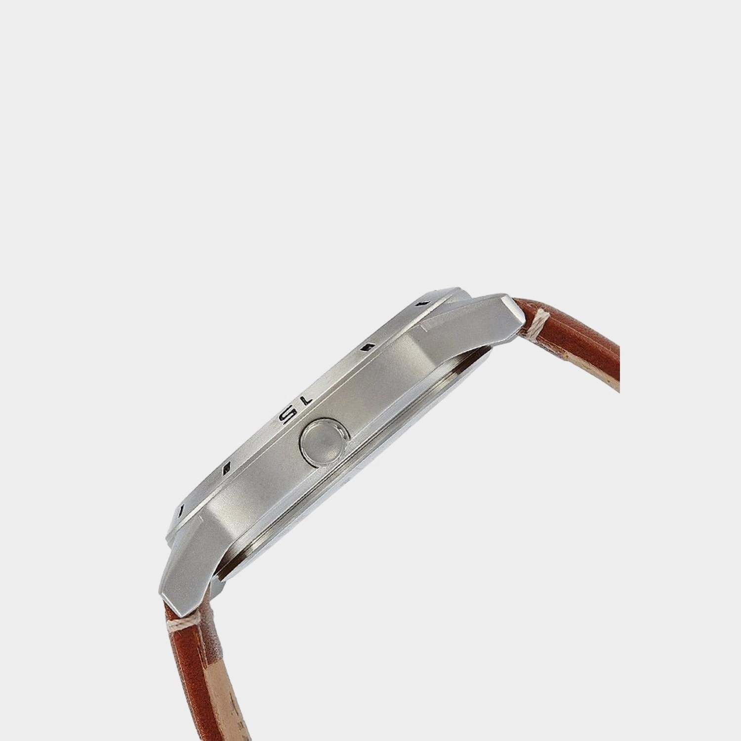 Men's White Dial Analog Leather Watch TW000U911