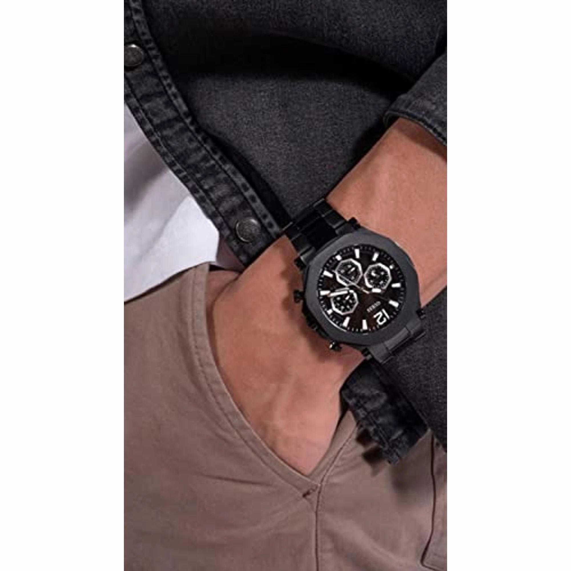 Men Stainless Steel Chronograph Watch GW0539G3