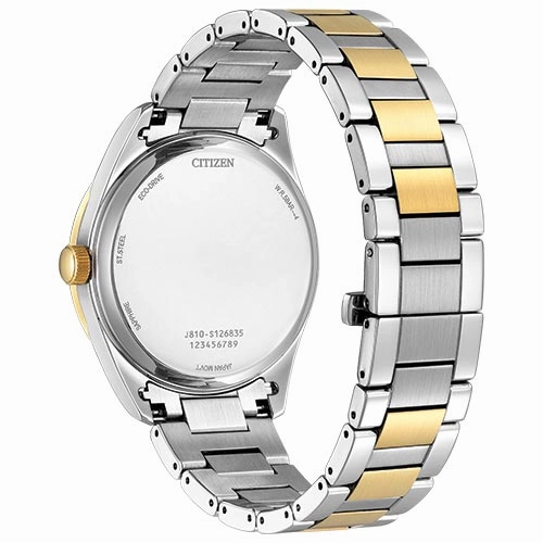 Mens Two Tone Stainless Steel Bracelet Watch