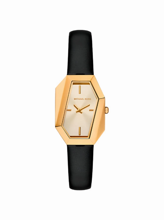 Michael Kors - Suri Gold-Tone and Leather Watch