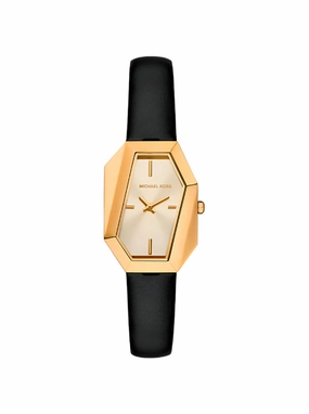 Michael Kors - Suri Gold-Tone and Leather Watch