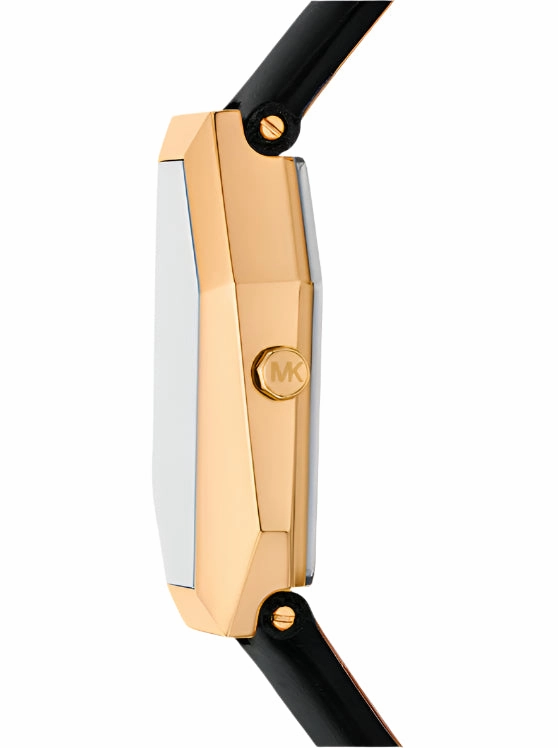 Michael Kors - Suri Gold-Tone and Leather Watch