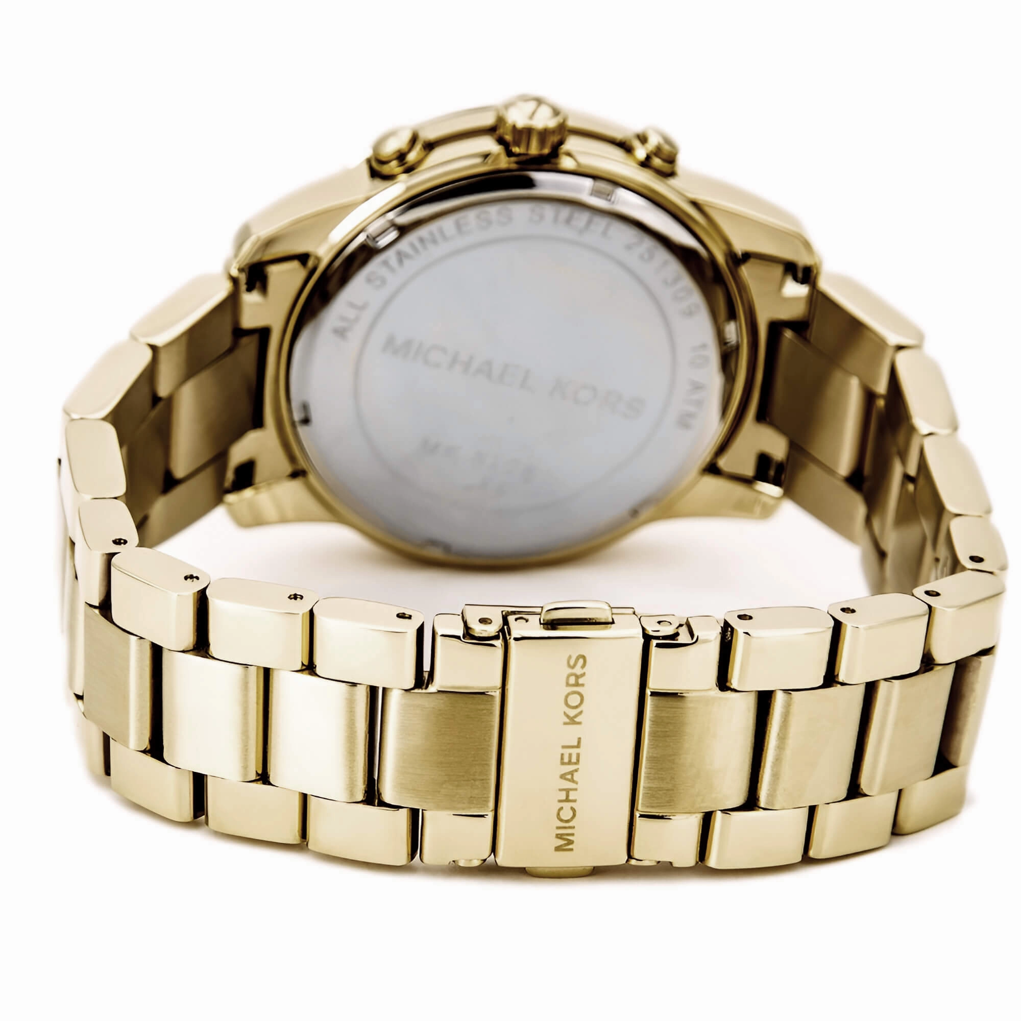 Michael Kors Women's Chronograph Watch - Mercer Yellow Gold Steel Bracelet | MK5726