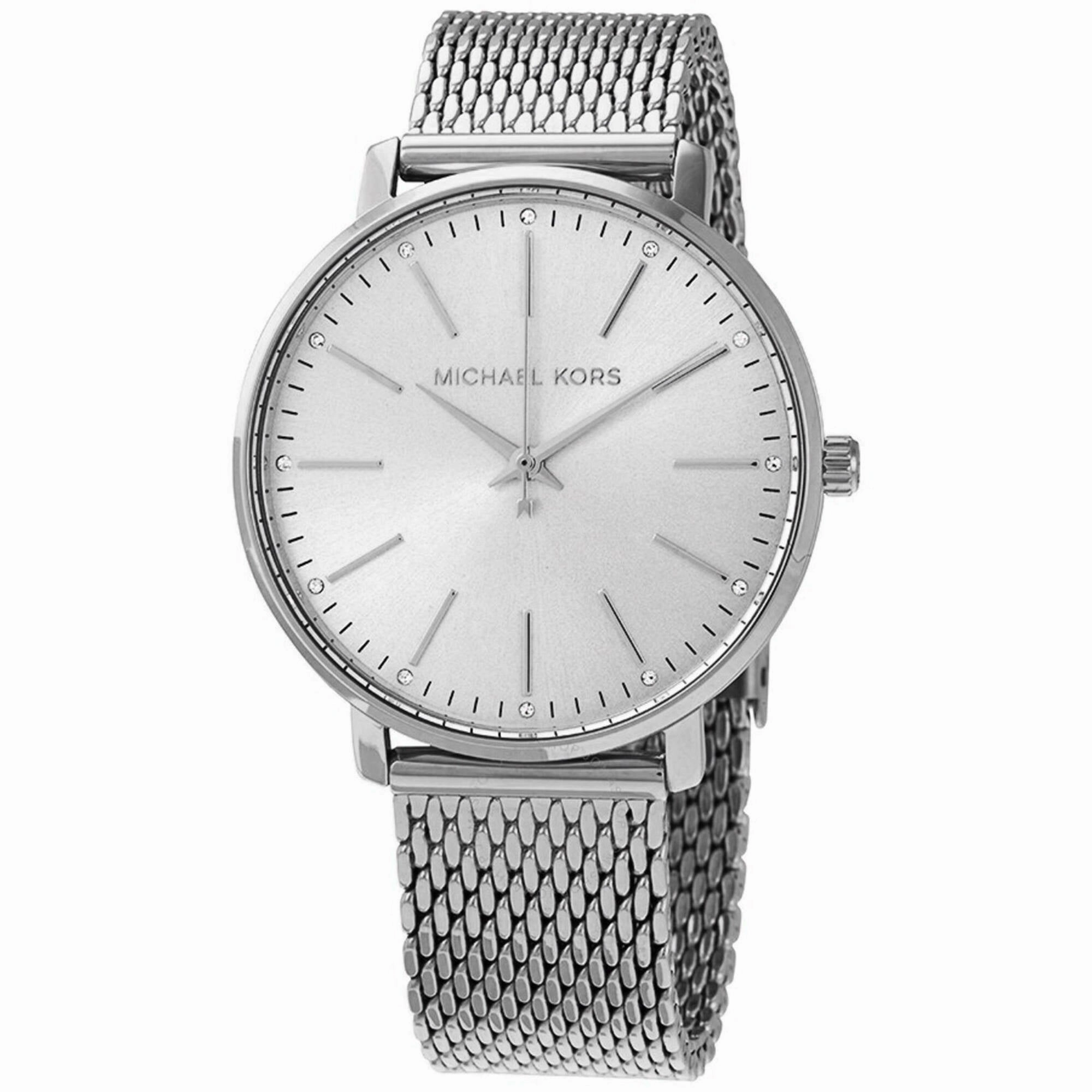 Michael Kors Women's Watch - Pyper Silver Dial Stainless Steel Bracelet | MK4338