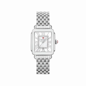 Michele Deco Madison Mid Stainless Steel Diamond Dial Watch
