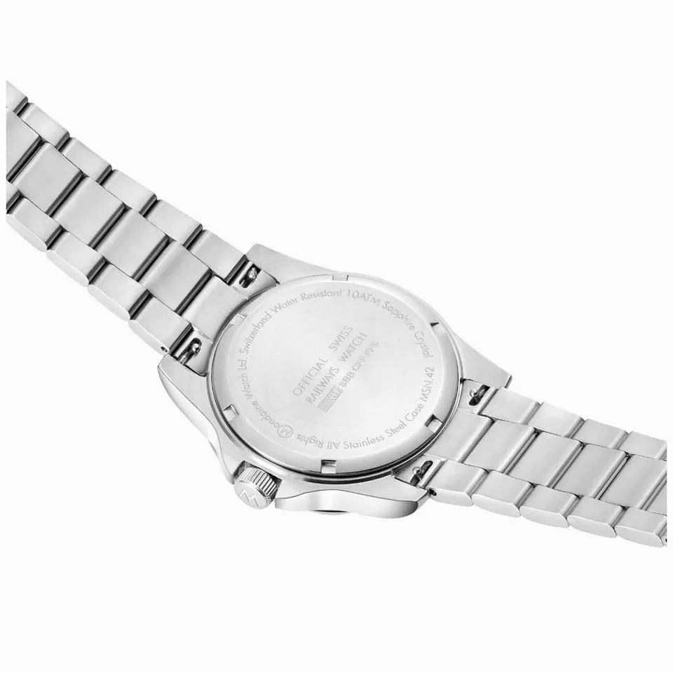 Mondaine Numeri White Dial Stainless Steel Bracelet Watch MSN.4211B.SK