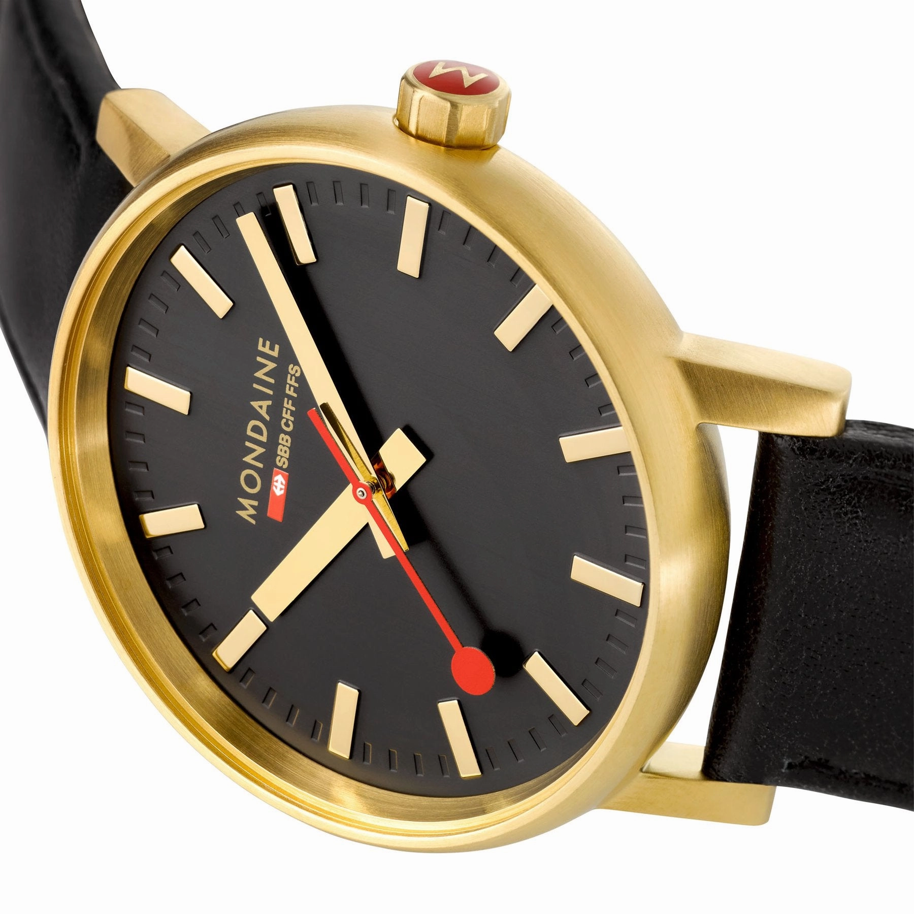 Mondaine Official EVO2 Golden Stainless Steel Watch MSE.30120.LB