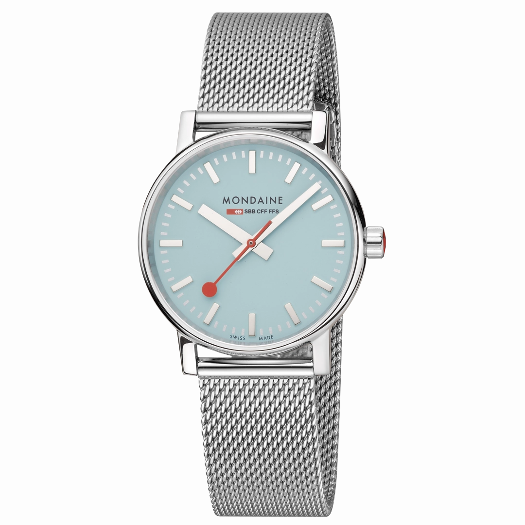 Mondaine Official Swiss Railways Evo2 35mm Dusk Blue Watch MSE.35140.SM