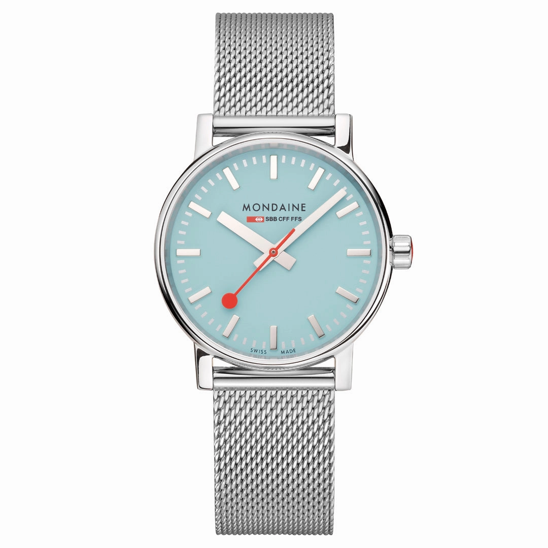 Mondaine Official Swiss Railways Evo2 35mm Dusk Blue Watch MSE.35140.SM