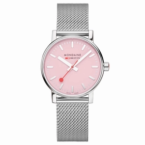 Mondaine Official Swiss Railways Evo2 35mm Sunrise Pink Watch MSE.35130.SM