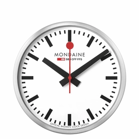 Mondaine Official Swiss Railways Smart Wifi Stop2Go Wall Clock