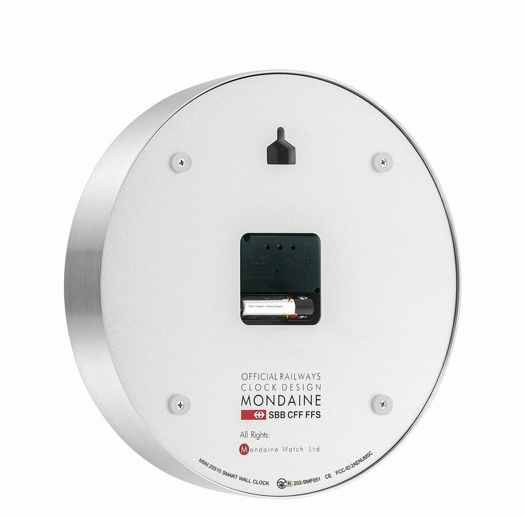 Mondaine Official Swiss Railways Smart Wifi Stop2Go Wall Clock