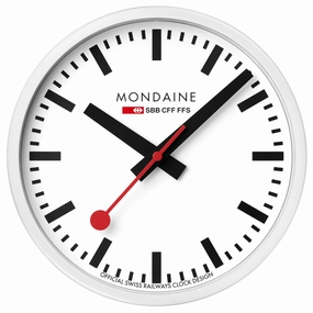 Mondaine Official Swiss Railways Wall Clock A990.CLOCK.10SBB