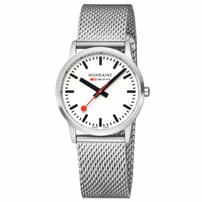 MONDAINE SIMPLY ELEGANT STAINLESS STEEL WATCH