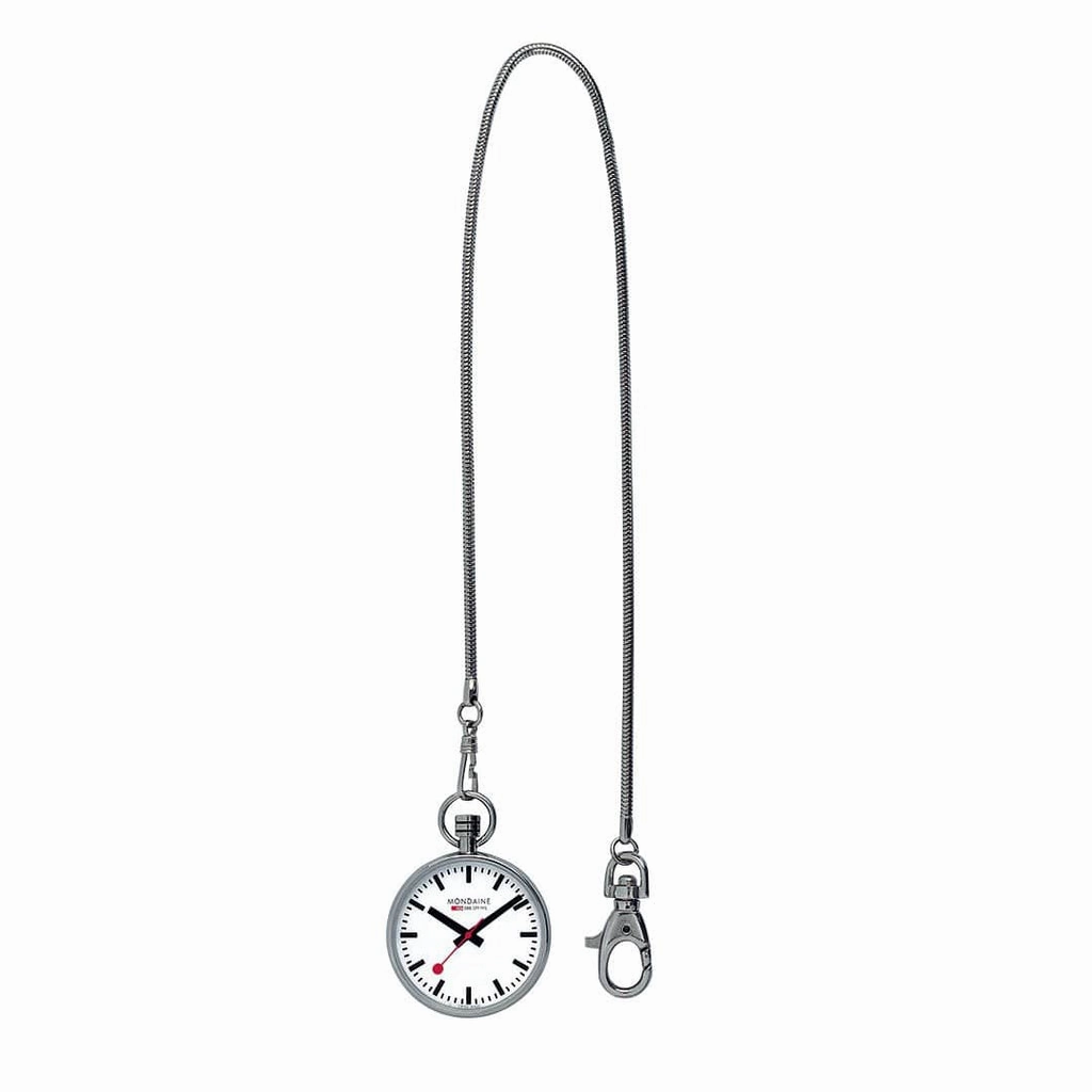 Mondaine White Dial Pocket Chain Watch A660.30316.11SBB
